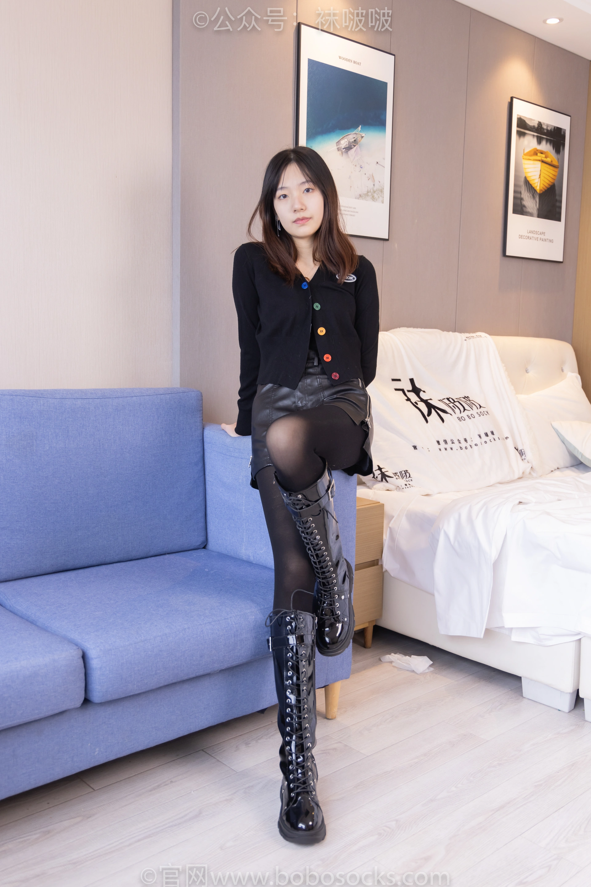 [BoBoSocks袜啵啵]NO.072 小甜豆-两双长靴、厚黑丝、厚肉丝 2